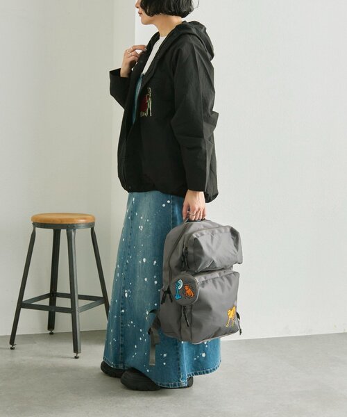 ear PAPILLONNER(イアパピヨネ)の「【KEN NAKAYAMA×ear】コラボリュック/バックパック(バックパック/リュック・レディース・グレー/ブラック・FREE)」の17枚目の写真