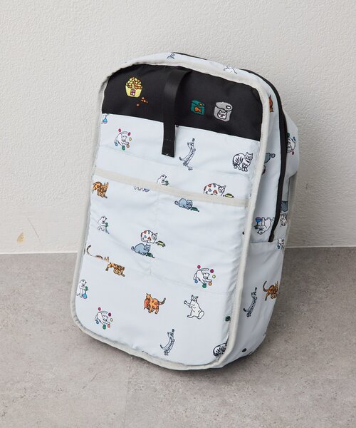 ear イアパピヨネ　コラボ　リュック　犬柄BURLAPOUTFITTER ear PAPILLONNER（イアパピヨネ）の「【KEN NAKAYAMA×ear】コラボ