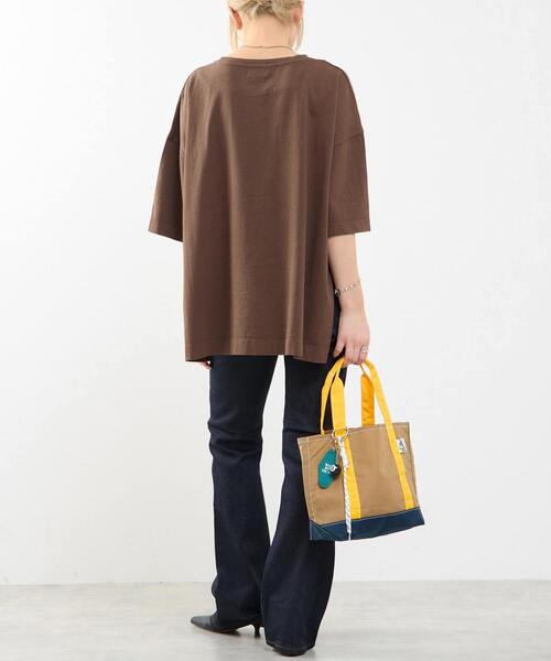 SOFFITTO（ソフィット）の「《定番》顔料染プリントTシャツ（Tシャツ/カットソー・レディース・ブラウン/オフホワイト/チャコールグレー・FREE）」の9枚目の写真
