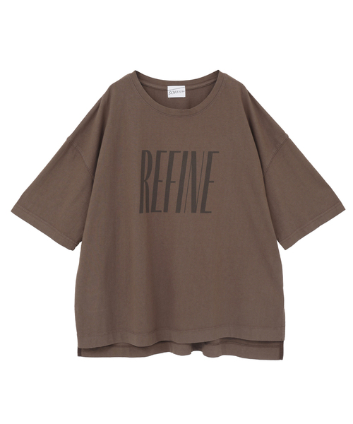 SOFFITTO（ソフィット）の「《定番》顔料染プリントTシャツ（Tシャツ/カットソー・レディース・ブラウン/オフホワイト/チャコールグレー・FREE）」の10枚目の写真