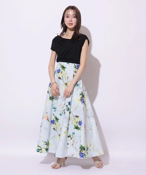 Mystrada(マイストラーダ)の「ボタニカルスカート(スカート・レディース・ミント/ピンク系その他・38/36/34)」の9枚目の写真