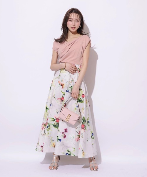 Mystrada(マイストラーダ)の「ボタニカルスカート(スカート・レディース・ミント/ピンク系その他・38/36/34)」の16枚目の写真