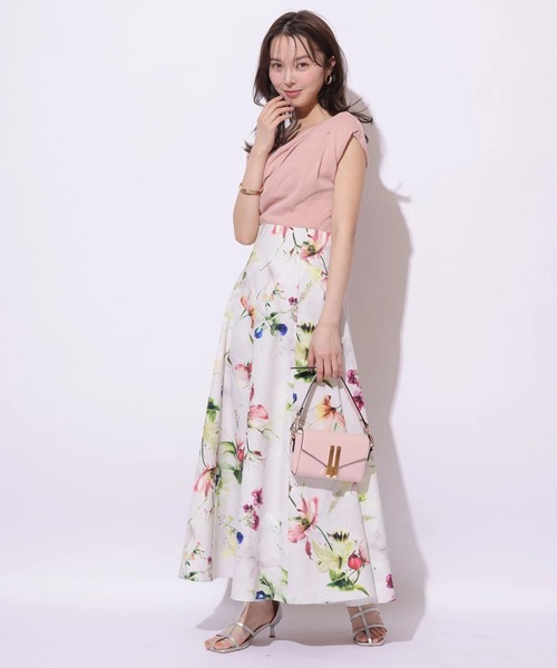 Mystrada(マイストラーダ)の「ボタニカルスカート(スカート・レディース・ミント/ピンク系その他・38/36/34)」の17枚目の写真