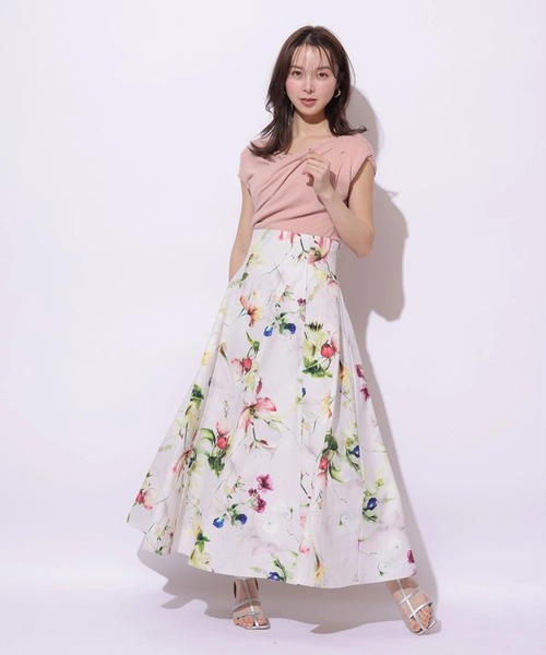 Mystrada(マイストラーダ)の「ボタニカルスカート(スカート・レディース・ミント/ピンク系その他・38/36/34)」の18枚目の写真