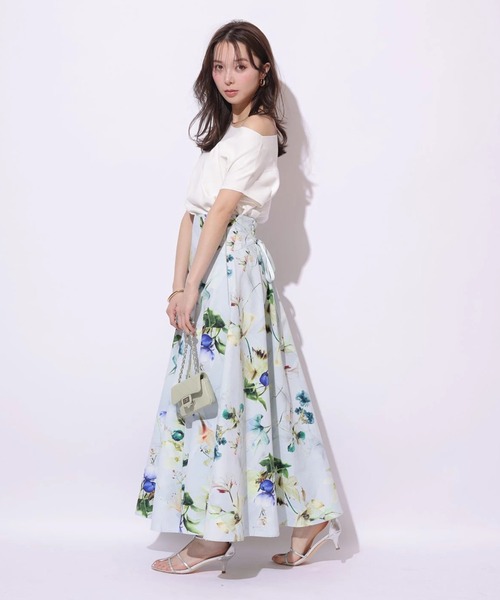 Mystrada(マイストラーダ)の「ボタニカルスカート(スカート・レディース・ミント/ピンク系その他・38/36/34)」の21枚目の写真