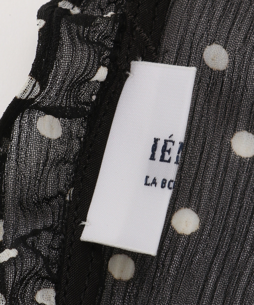 IENA LA BOUCLE(イエナラブークル)の「IENA LA BOUCLE シアードットバブーシュカ(バンダナ/スカーフ・レディース・ホワイト系その他/ブラック系その他・FREE)」の7枚目の写真