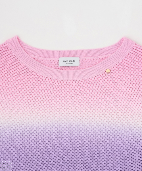kate spade new york kids(ケイトスペードニューヨーク)の「グラデーションメッシュニット&タンクトップセット(ニット/セーター・キッズ・ピンク/サックスブルー・120cm/160cm/150cm/140cm/130cm)」の9枚目の写真