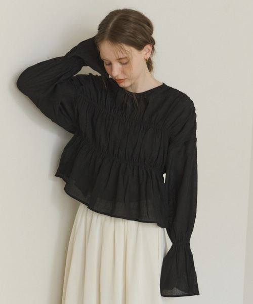 2way sheer cardigan/2wayデザインシアーカーディガン（カーディガン
