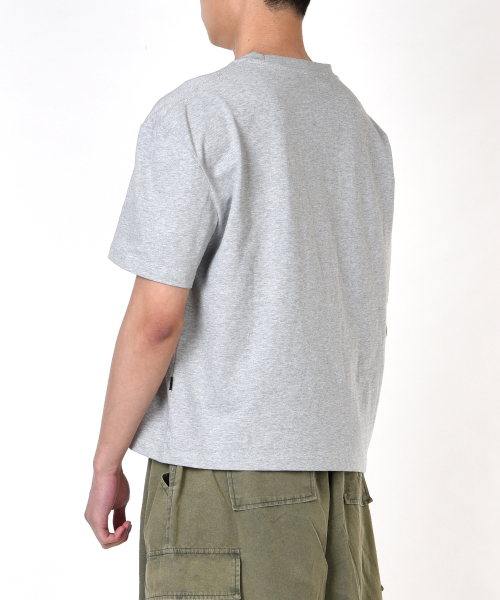 AOG PROJECT(エイオージープロジェクト)の「ソリッドクロップ半袖Tシャツ(メランジグレー)(Tシャツ/カットソー・メンズ・ライトグレー・LARGE/X-LARGE)」の15枚目の写真