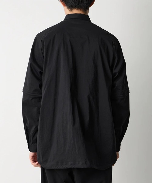 WHITE MOUNTAINEERING（ホワイトマウンテニアリング）の「【White Mountaineering/ホワイトマウンテニアリング】ZIP OFF LAYERED SHIRT（シャツ/ブラウス・メンズ・ブラック・2/1）」の3枚目の写真