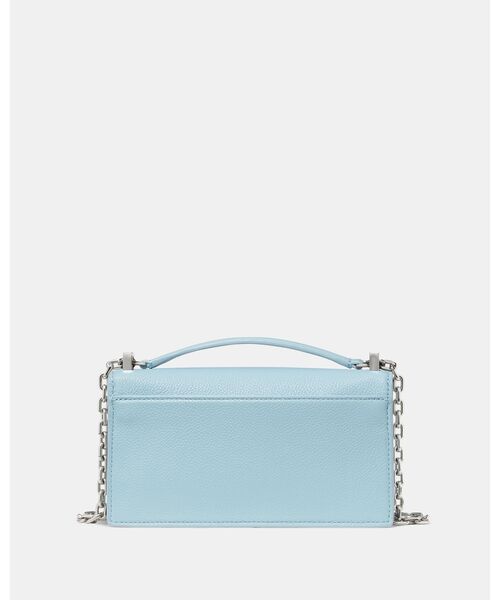 【美品】kate spade ケイトスペード チェーン ショルダーバッグ ブルー デコ ミニ フラップ チェーン クロスボディ（ショルダーバッグ）｜kate