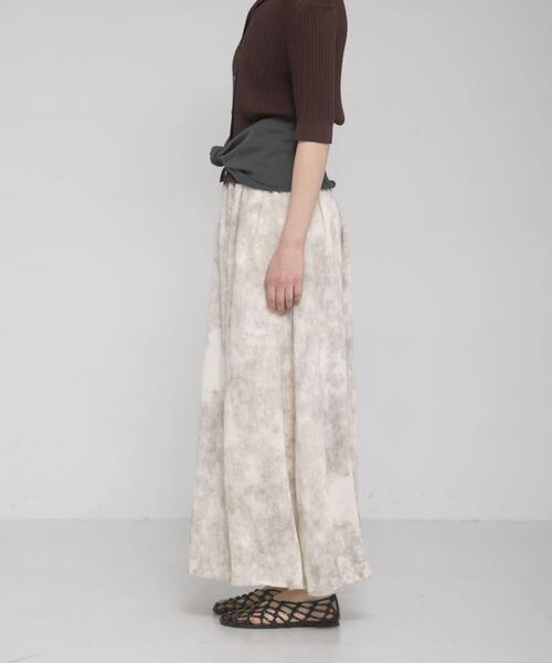 LAATO（ラート）の「drape  skirt（スカート・レディース・ライトベージュ/ダークブラウン・FREE）」の14枚目の写真