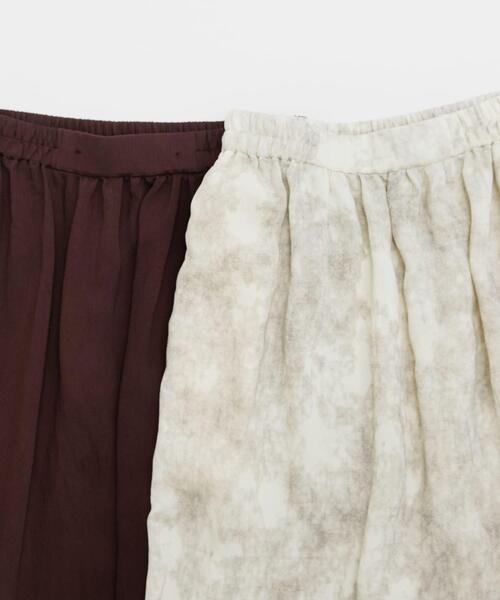 LAATO（ラート）の「drape  skirt（スカート・レディース・ライトベージュ/ダークブラウン・FREE）」の6枚目の写真