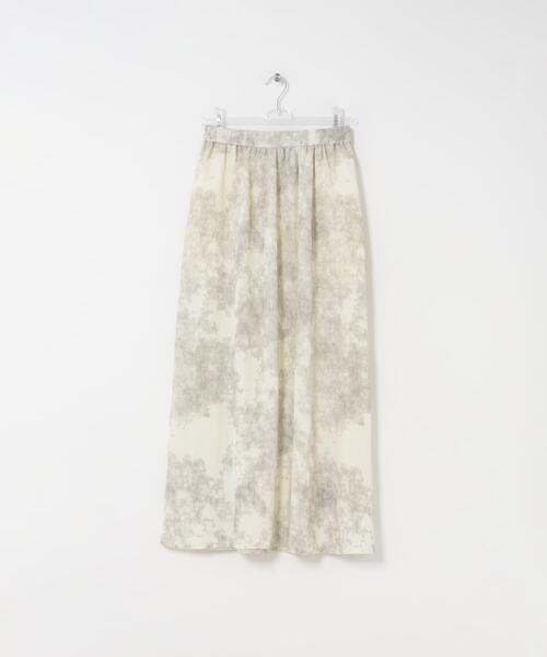 LAATO（ラート）の「drape  skirt（スカート・レディース・ライトベージュ/ダークブラウン・FREE）」の4枚目の写真