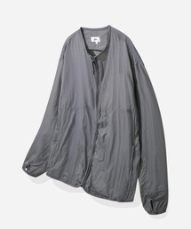[ONEMILE WEAR] コンフォートバックフルノーカラージャケット グレー