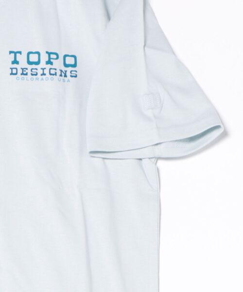TOPO DESIGNS(トポデザインズ)の「オーガニックコットン100%【TOPO DESIGNS】VINTAGE VIEW TEE S/S M(Tシャツ/カットソー・メンズ・ブルー・SMALL/LARGE/MEDIUM)」の3枚目の写真