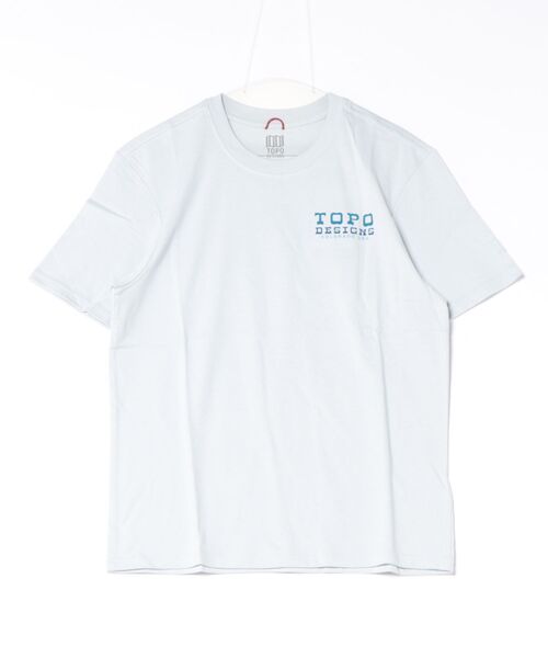 TOPO DESIGNS(トポデザインズ)の「オーガニックコットン100%【TOPO DESIGNS】VINTAGE VIEW TEE S/S M(Tシャツ/カットソー・メンズ・ブルー・SMALL/LARGE/MEDIUM)」の5枚目の写真