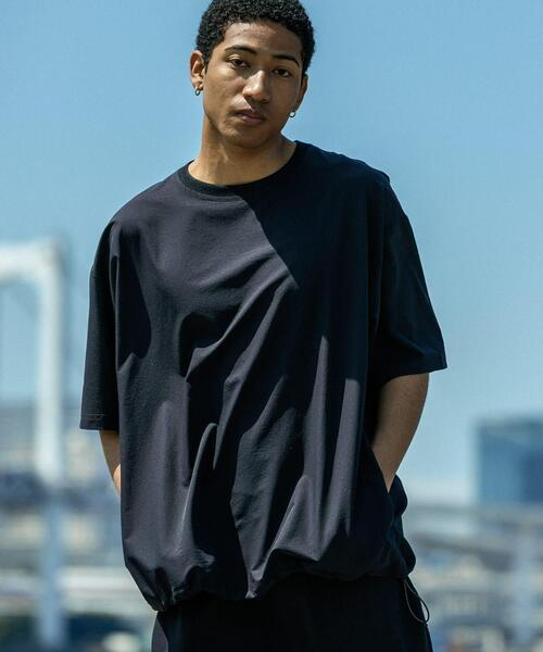 URBAN RESEARCH(アーバンリサーチ)の「『洗濯可/防シワ/撥水』COOL DOTS SHORT-SLEEVE T-SHIRTS(Tシャツ/カットソー・メンズ・チャコールグレー/ブラック/ネイビー・MEDIUM/LARGE)」の5枚目の写真