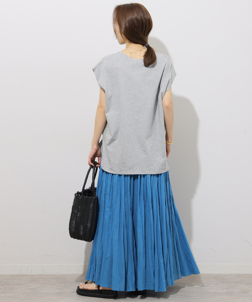 JOURNAL STANDARD relume(ジャーナルスタンダード レリューム)の「《追加》コットンボイルクリンクルマーメイドスカート(スカート・レディース・ライトブルー/ブラック/ブラウン・FREE)」の17枚目の写真