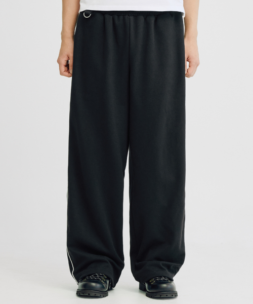 TAKEASY（テイクイージー）の「ラインDリングスウェットパンツ（ブラック）（スウェットパンツ・メンズ・その他・LARGE/MEDIUM/SMALL）」の2枚目の写真