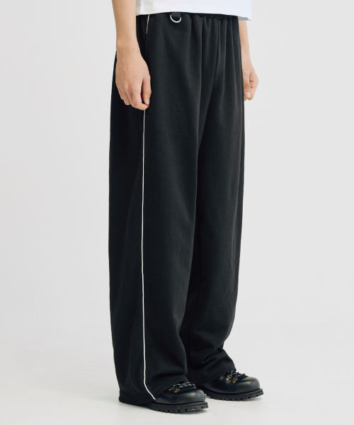 TAKEASY（テイクイージー）の「ラインDリングスウェットパンツ（ブラック）（スウェットパンツ・メンズ・その他・LARGE/MEDIUM/SMALL）」の3枚目の写真