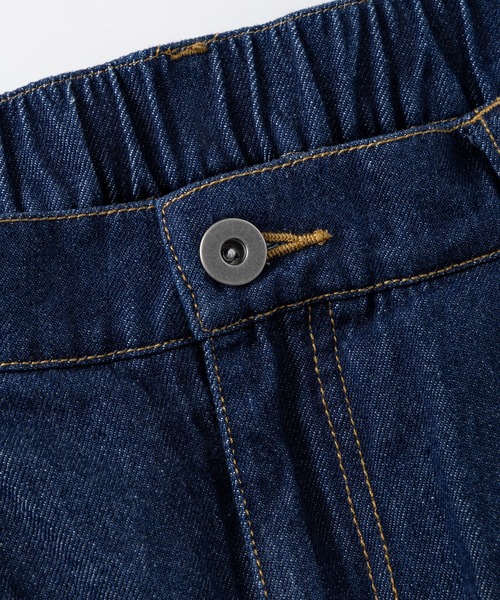 ILL'S(イルズ)の「タック バック刺繍入り デニムパンツ / 2-TUCK BACK EMBROIDERED DENIM PANTS メンズ ウィメンズ ユニセックス(デニムパンツ・メンズ・ブラック系その他/ネイビー/ブラック・L/M)」の8枚目の写真