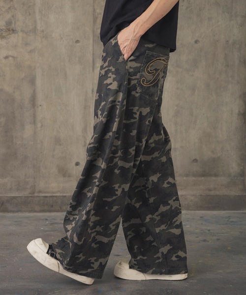 ILL'S（イルズ）の「タック バック刺繍入り デニムパンツ / 2-TUCK BACK EMBROIDERED DENIM PANTS メンズ ウィメンズ ユニセックス（デニムパンツ・メンズ・ブラック系その他/ネイビー/ブラック・L/M）」の14枚目の写真