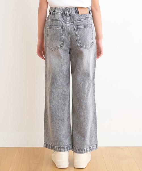 LOVETOXIC(ラブトキシック)の「【LTXC/接触冷感/快適】ダメージデニムワイドパンツ(その他パンツ・キッズ・サックスブルー/グレー/ブルー・130cm/S:140cm/L:160cm/M:150cm)」の7枚目の写真