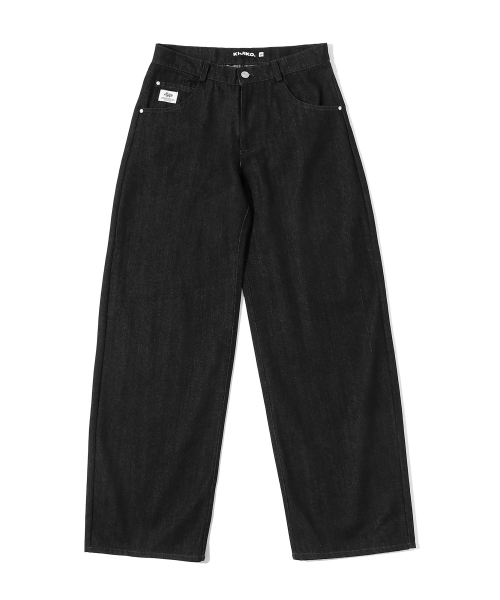 KIJIKO(キジコ)の「ke612c. Semi curved denim pants(デニムパンツ・レディース・ブルー系その他・SMALL/MEDIUM)」の6枚目の写真