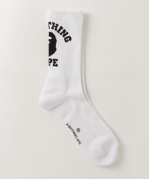 A BATHING APE（アベイシングエイプ）の「COLLEGE SOCKS UNDERWEAR（ソックス/靴下・メンズ・サックスブルー/ホワイト/ブラック・LARGE/MEDIUM）」の7枚目の写真