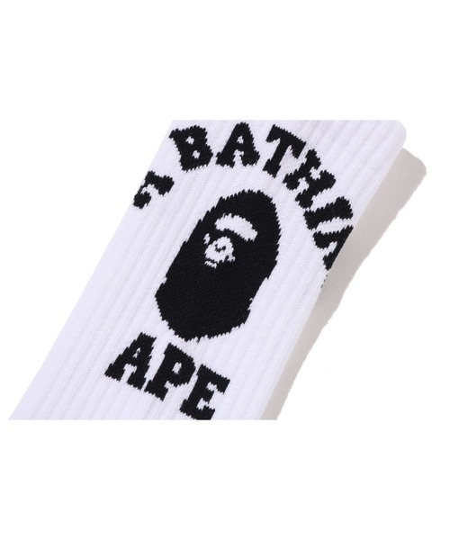 A BATHING APE（アベイシングエイプ）の「COLLEGE SOCKS UNDERWEAR（ソックス/靴下・メンズ・サックスブルー/ホワイト/ブラック・LARGE/MEDIUM）」の4枚目の写真