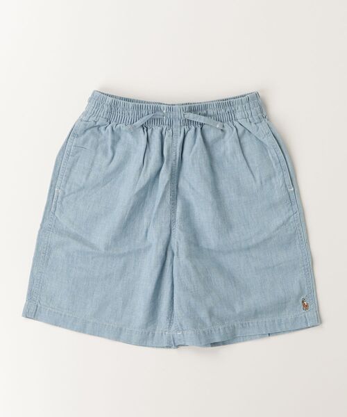 POLO RALPH LAUREN CHILDRENSWEAR（ポロ ラルフ ローレン チルドレンズウェア）の「ビッグ フィット コットン シャンブレー ショートパンツ（その他パンツ・キッズ・ブルー系5・12/16/20/8）」の3枚目の写真