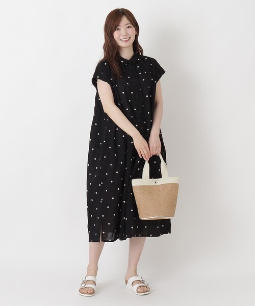 one'sterrace(ワンズテラス)の「雑材テープバケツトート(トートバッグ・レディース・ベージュ系その他7/アイボリー系8/ブラック系8・99)」の4枚目の写真