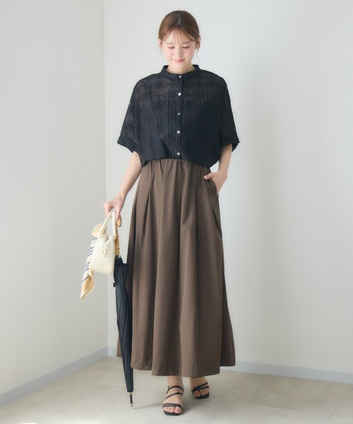 KATHARINE ROSS(キャサリンロス)の「シアー刺繍ドルマンシャツ(シャツ/ブラウス・レディース・アイボリー/ブラック・FREE)」の11枚目の写真