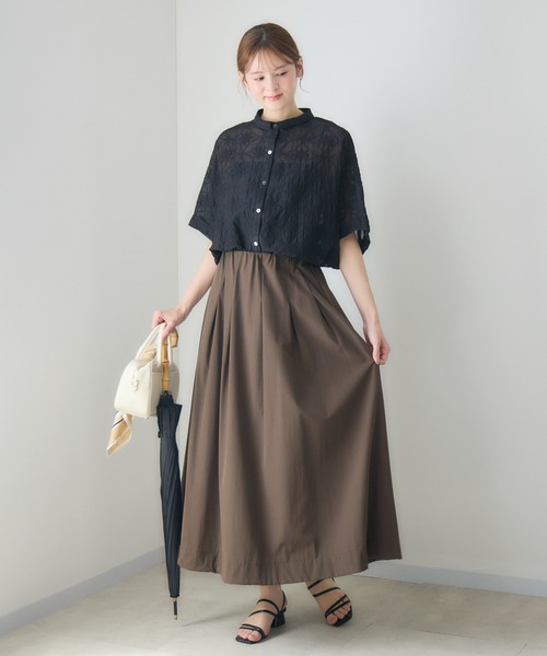 KATHARINE ROSS(キャサリンロス)の「シアー刺繍ドルマンシャツ(シャツ/ブラウス・レディース・アイボリー/ブラック・FREE)」の13枚目の写真