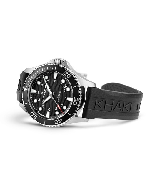 HAMILTON（ハミルトン）の「HAMILTON [ハミルトン] 腕時計 Khaki Navy （カーキ ネイビー） Scuba 自動巻き 40MM ブラック×ブラック（アナログ腕時計・メンズ・ブラック・FREE）」の3枚目の写真
