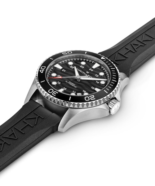 HAMILTON（ハミルトン）の「HAMILTON [ハミルトン] 腕時計 Khaki Navy （カーキ ネイビー） Scuba 自動巻き 40MM ブラック×ブラック（アナログ腕時計・メンズ・ブラック・FREE）」の4枚目の写真
