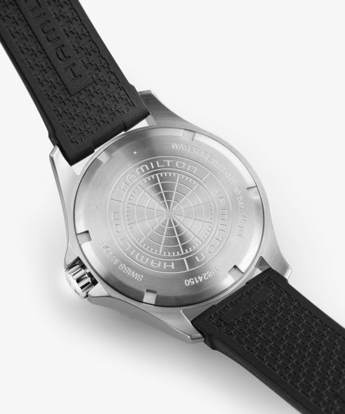 HAMILTON（ハミルトン）の「HAMILTON [ハミルトン] 腕時計 Khaki Navy （カーキ ネイビー） Scuba 自動巻き 40MM ブラック×ブラック（アナログ腕時計・メンズ・ブラック・FREE）」の6枚目の写真