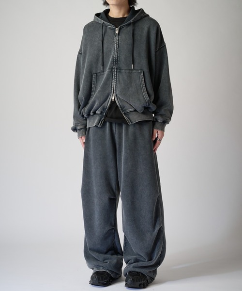Lui's（ルイス）の「アシッドウォッシュジップパーカー（パーカー・メンズ・ブラウン/ブラック・S/M）」の21枚目の写真