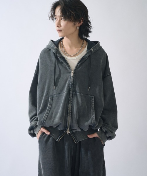 Lui's（ルイス）の「アシッドウォッシュジップパーカー（パーカー・メンズ・ブラウン/ブラック・S/M）」の22枚目の写真