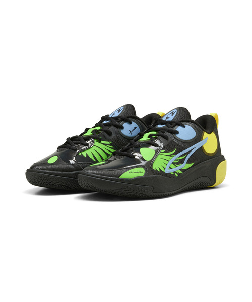 PUMA(プーマ)の「PUMA プーマ メンズ MB ワールド.01 バスケットボールシューズ(スニーカー・メンズ・ホワイト系その他/ブラック×イエロー・28.0cm/27.5cm/27.0cm/26.5cm/26.0cm)」の3枚目の写真
