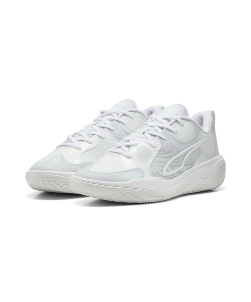 PUMA(プーマ)の「PUMA プーマ メンズ MB ワールド.01 バスケットボールシューズ(スニーカー・メンズ・ホワイト系その他/ブラック×イエロー・28.0cm/27.5cm/27.0cm/26.5cm/26.0cm)」の9枚目の写真