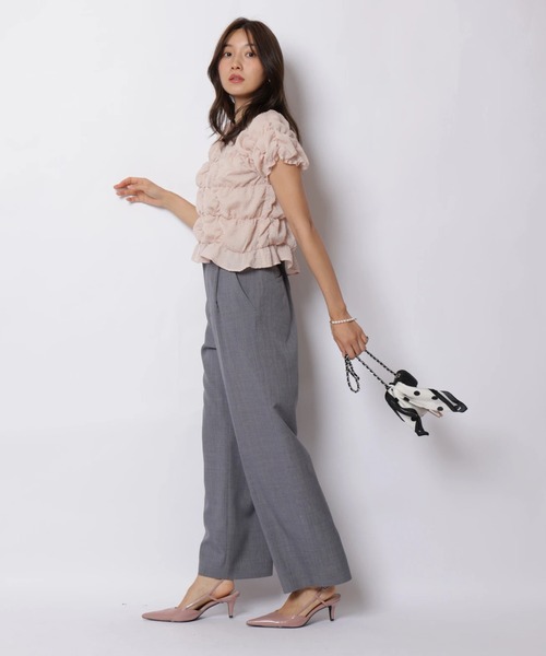 JUSGLITTY(ジャスグリッティー)の「パフシャーリングブラウス(シャツ/ブラウス・レディース・ピンク系その他5・2)」の9枚目の写真