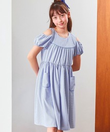バレエ】セーラーカラーギンガムチェック前開きワンピース（ワンピース