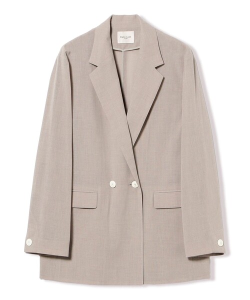 Demi-Luxe BEAMS(デミルクス ビームス)の「ポリエステル レーヨン 2ボタン ジャケット(テーラードジャケット・レディース・ベージュ/グレー・36/38)」の16枚目の写真
