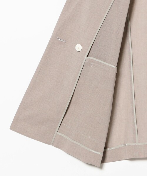 Demi-Luxe BEAMS(デミルクス ビームス)の「ポリエステル レーヨン 2ボタン ジャケット(テーラードジャケット・レディース・ベージュ/グレー・36/38)」の19枚目の写真