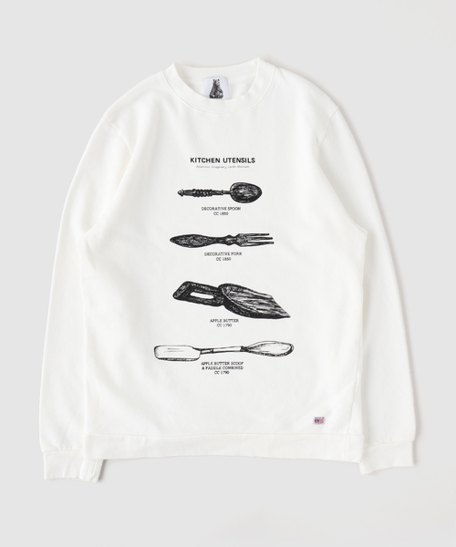 niche.(ニッチ)の「Niche. / ニッチ USA Crew Neck Sweat(スウェット・メンズ・オフホワイト/ホワイト/ライトホワイト/White/ホワイト×ホワイト/ホワイト系その他・MEDIUM/LARGE/SMALL)」の4枚目の写真