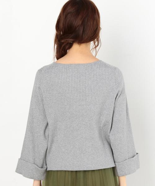 Another Edition（アナザーエディション）の「リブVネックプルオーバー/AEBC　RIB V/N PO◆（ニット/セーター・レディース・ライトグレー/ライトピンク/オリーブ/ライトブルー・FREE）」の9枚目の写真