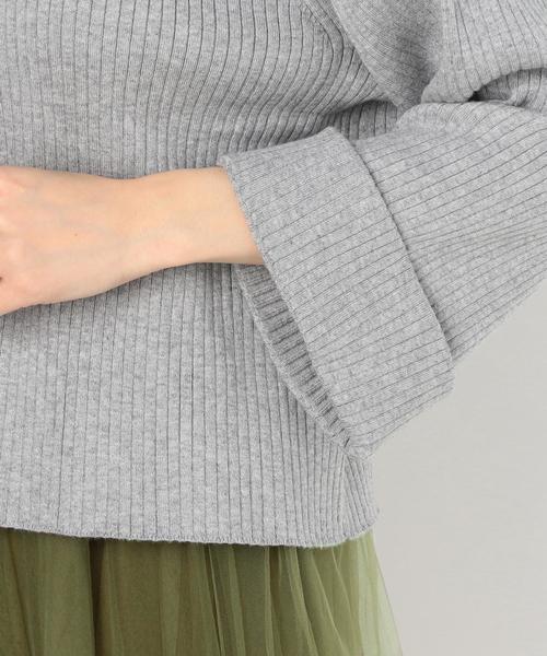Another Edition（アナザーエディション）の「リブVネックプルオーバー/AEBC　RIB V/N PO◆（ニット/セーター・レディース・ライトグレー/ライトピンク/オリーブ/ライトブルー・FREE）」の6枚目の写真