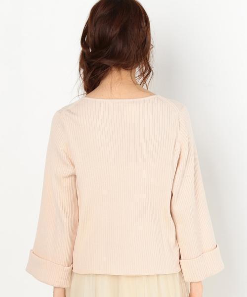 Another Edition（アナザーエディション）の「リブVネックプルオーバー/AEBC　RIB V/N PO◆（ニット/セーター・レディース・ライトグレー/ライトピンク/オリーブ/ライトブルー・FREE）」の12枚目の写真